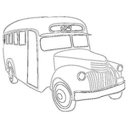 Dessin à colorier: Autobus / Autocar (Transport) #135462 - Coloriages à Imprimer Gratuits