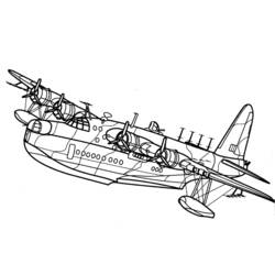 Dessin à colorier: Avion (Transport) #134901 - Coloriages à Imprimer Gratuits