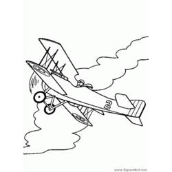 Dessin à colorier: Avion (Transport) #134908 - Coloriages à Imprimer Gratuits