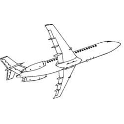 Dessin à colorier: Avion (Transport) #134934 - Coloriages à Imprimer Gratuits