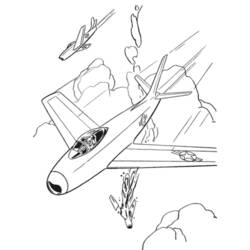 Dessin à colorier: Avion (Transport) #135011 - Coloriages à Imprimer Gratuits