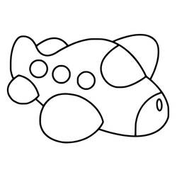 Coloriage Avion (Transport) #183568 à imprimer et colorier