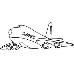 Coloriage Avion (Transport) #183569 à imprimer et colorier