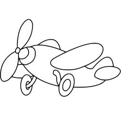 Coloriage Avion (Transport) #183570 à imprimer et colorier