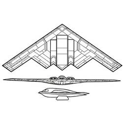 Coloriage Avion (Transport) #183572 à imprimer et colorier