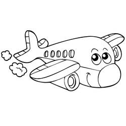 Coloriage Avion (Transport) #183575 à imprimer et colorier