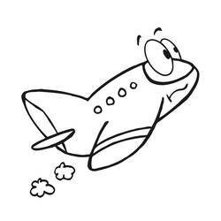 Coloriage Avion (Transport) #183577 à imprimer et colorier