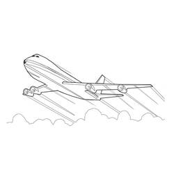 Coloriage Avion (Transport) #183581 à imprimer et colorier