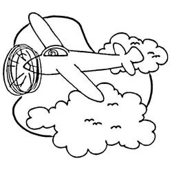 Coloriage Avion (Transport) #183583 à imprimer et colorier