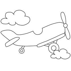 Coloriage Avion (Transport) #183588 à imprimer et colorier