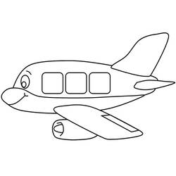 Coloriage Avion (Transport) #183589 à imprimer et colorier