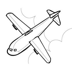 Coloriage Avion (Transport) #183592 à imprimer et colorier
