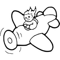 Coloriage Avion (Transport) #183596 à imprimer et colorier