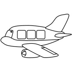 Coloriage Avion (Transport) #183601 à imprimer et colorier
