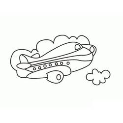 Coloriage Avion (Transport) #183602 à imprimer et colorier