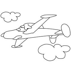 Coloriage Avion (Transport) #183606 à imprimer et colorier