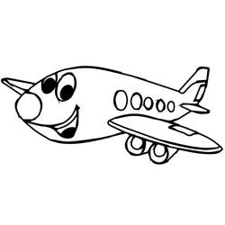 Coloriage Avion (Transport) #215737 à imprimer et colorier