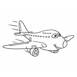 Coloriage Avion (Transport) #215738 à imprimer et colorier