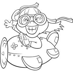 Coloriage Avion (Transport) #215740 à imprimer et colorier