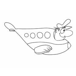 Coloriage Avion (Transport) #215744 à imprimer et colorier