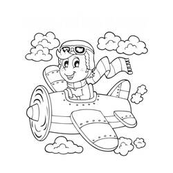 Coloriage Avion (Transport) #215746 à imprimer et colorier