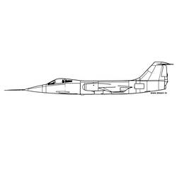 Dessin à colorier: Avion militaires (Transport) #141040 - Coloriages à Imprimer