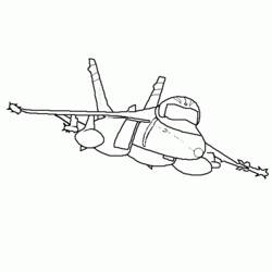 Dessin à colorier: Avion militaires (Transport) #141059 - Coloriages à Imprimer Gratuits