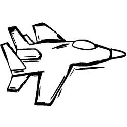 Dessin à colorier: Avion militaires (Transport) #141068 - Coloriages à Imprimer