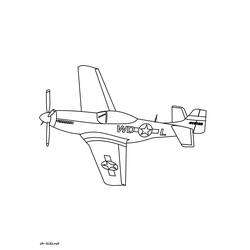 Dessin à colorier: Avion militaires (Transport) #141096 - Coloriages à imprimer