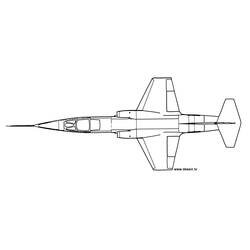 Dessin à colorier: Avion militaires (Transport) #141101 - Coloriages à imprimer