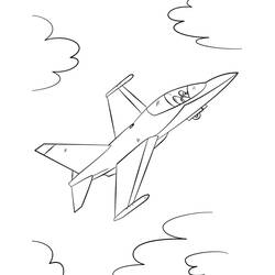 Dessin à colorier: Avions de Chasse (Transport) #202478 - Coloriages à Imprimer Gratuits