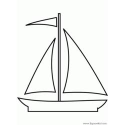 Dessin à colorier: Bateau / Navire (Transport) #137452 - Coloriages à Imprimer