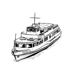 Dessin à colorier: Bateau / Navire (Transport) #137519 - Coloriages à Imprimer Gratuits