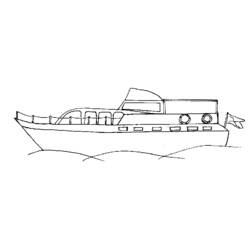 Dessin à colorier: Bateau / Navire (Transport) #137572 - Coloriages à Imprimer Gratuits