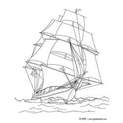 Dessin à colorier: Bateau / Navire (Transport) #137575 - Coloriages à Imprimer Gratuits