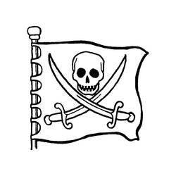Dessin à colorier: Bateau pirate (Transport) #138227 - Coloriages à imprimer