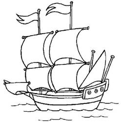 Coloriage Bateau pirate (Transport) #184840 à imprimer et colorier