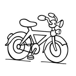 Dessin à colorier: Bicyclette / Vélo (Transport) #136947 - Coloriages à Imprimer Gratuits