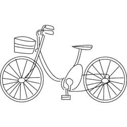 Dessin à colorier: Bicyclette / Vélo (Transport) #136954 - Coloriages à Imprimer Gratuits