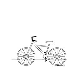 Dessin à colorier: Bicyclette / Vélo (Transport) #136956 - Coloriages à Imprimer Gratuits