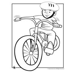 Dessin à colorier: Bicyclette / Vélo (Transport) #136958 - Coloriages à Imprimer Gratuits
