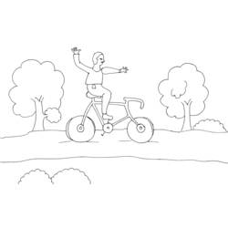 Dessin à colorier: Bicyclette / Vélo (Transport) #137019 - Coloriages à Imprimer Gratuits