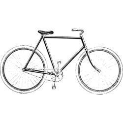 Dessin à colorier: Bicyclette / Vélo (Transport) #137024 - Coloriages à Imprimer Gratuits