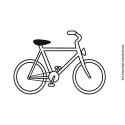 Dessins à colorier: Bicyclette / Vélo - Coloriages à Imprimer