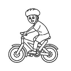 Coloriage Bicyclette / Vélo (Transport) #175397 à imprimer et colorier