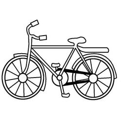 Coloriage Bicyclette / Vélo (Transport) #175398 à imprimer et colorier