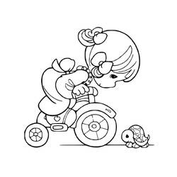 Coloriage Bicyclette / Vélo (Transport) #175399 à imprimer et colorier