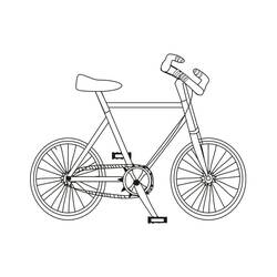 Coloriage Bicyclette / Vélo (Transport) #175408 à imprimer et colorier