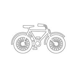 Coloriage Bicyclette / Vélo (Transport) #175410 à imprimer et colorier