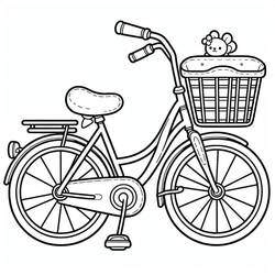 Coloriage Bicyclette / Vélo (Transport) #217324 à imprimer et colorier